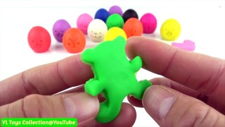 Play and Learn Colours with Playdough Smiley Face Eggs Fun for kids