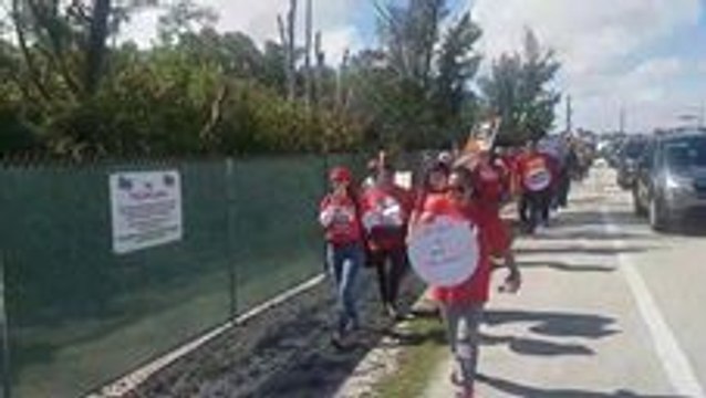 Protesters Rally Near Trump's Mar-a-Lago Estate in Support of Haiti Immigration Reform