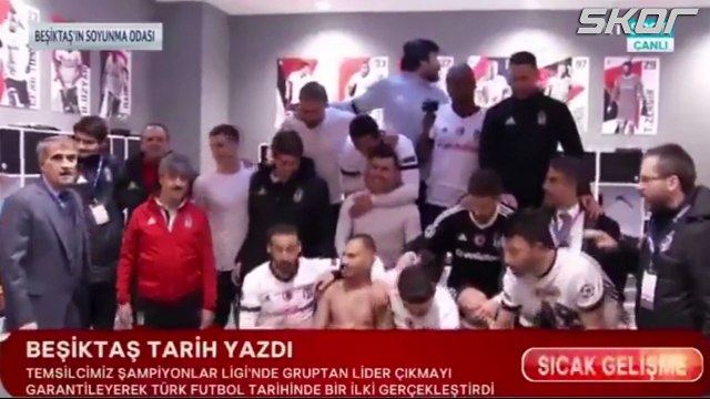 Beşiktaş soyunma odasında büyük coşku!