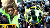 Ranveer Singh Mobbed By Crazy Fans FULL VIDEO | Padmavati
