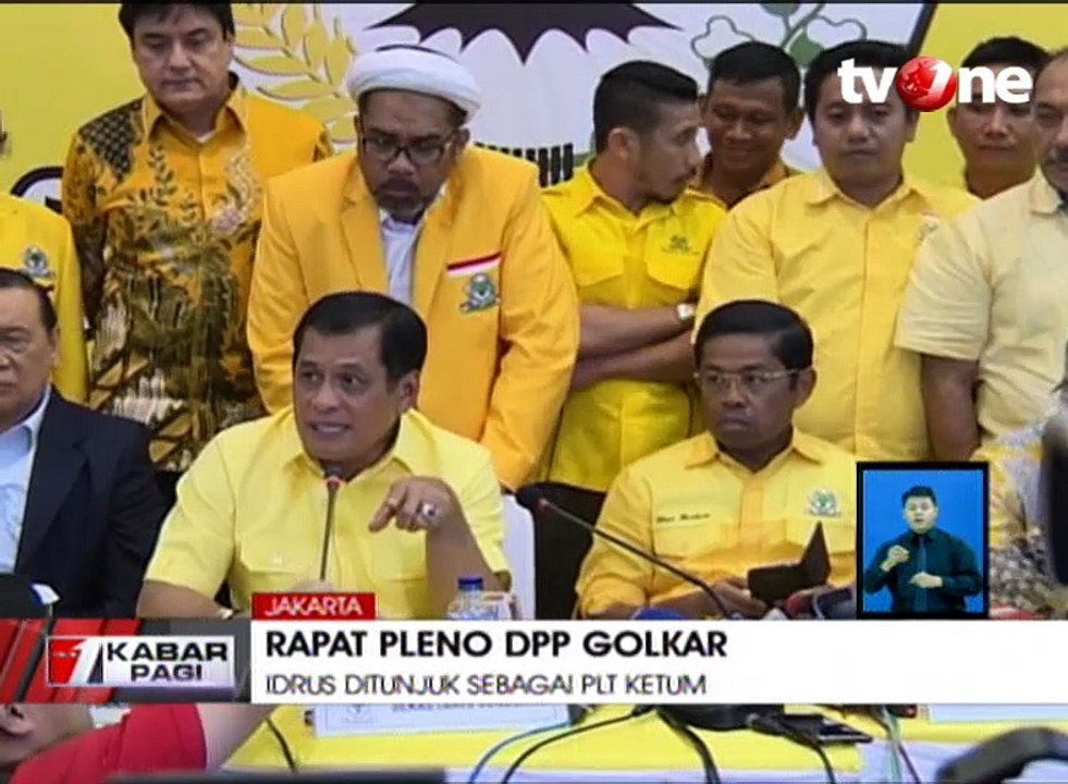 Idrus Marham Ditunjuk Sebagai PLT Ketum Partai Golkar