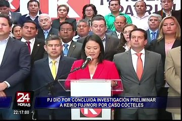 PJ rechazó ampliar plazo de investigación a Keiko por caso Cocteles