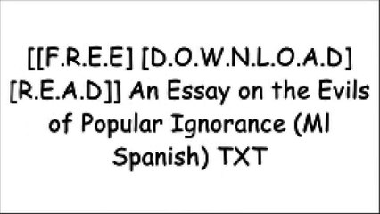 [L35Ox.[F.R.E.E] [R.E.A.D] [D.O.W.N.L.O.A.D]] An Essay on the Evils of Popular Ignorance (Ml Spanish) by John Foster ZIP