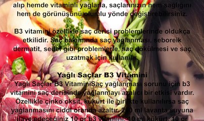 b3 vitamini saç bakımı