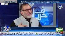 Tum Loog Iss Mulk Par Azab Ka Baais Ban Rahe Ho - Orya Maqbool Jan Badly Criticises Parliamentarians