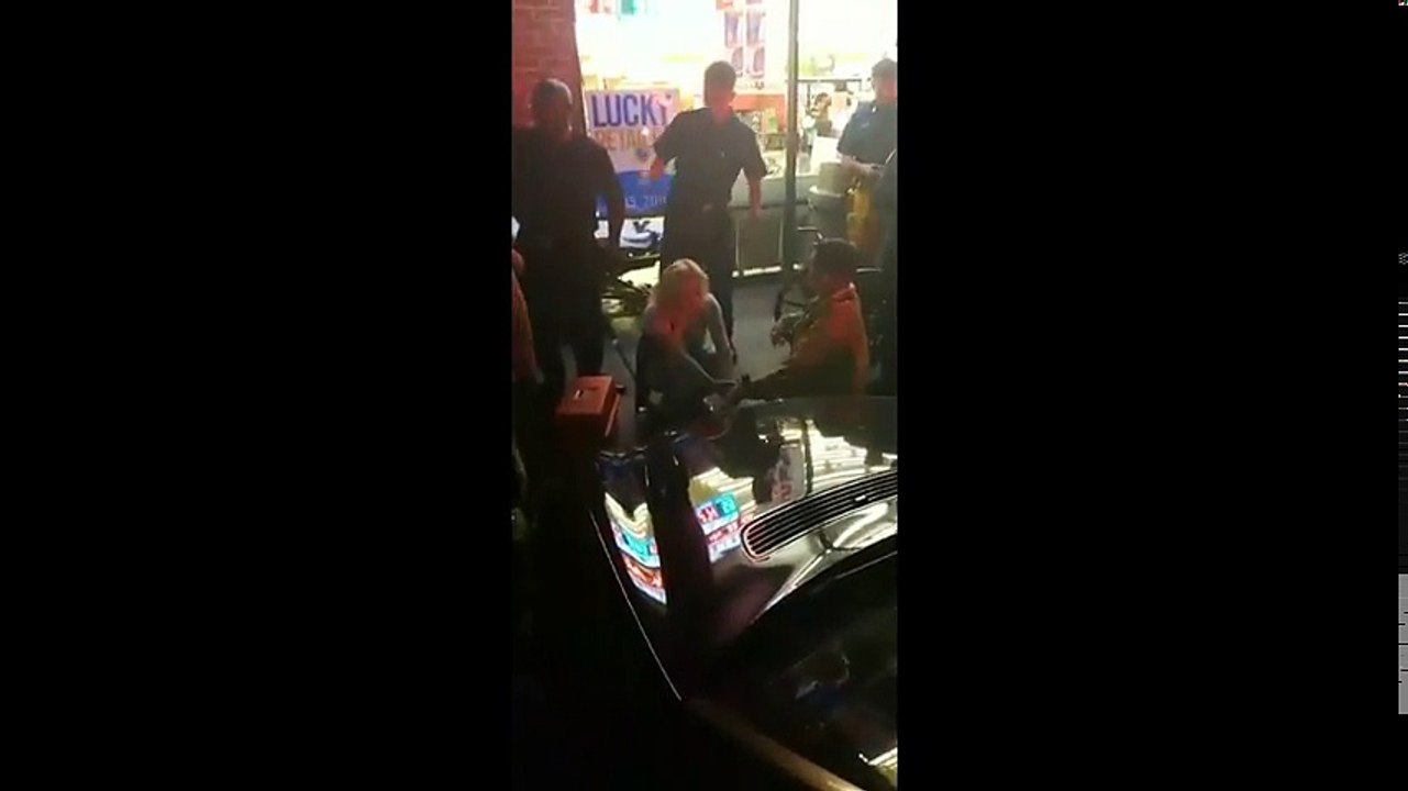 Insurance fraud - lady in wheelchair rolls out infront of parked car