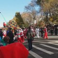 Candy Cane Balloon Hits Tree Branch and Pops During Thanksgiving Day Parade