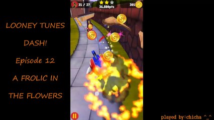 Looney Tunes Dash Episode 12 A Frolic In The Flowers with Looney Card Collection