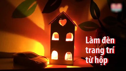 GÓC HANDMADE: Làm đèn ngủ bằng bìa Caton