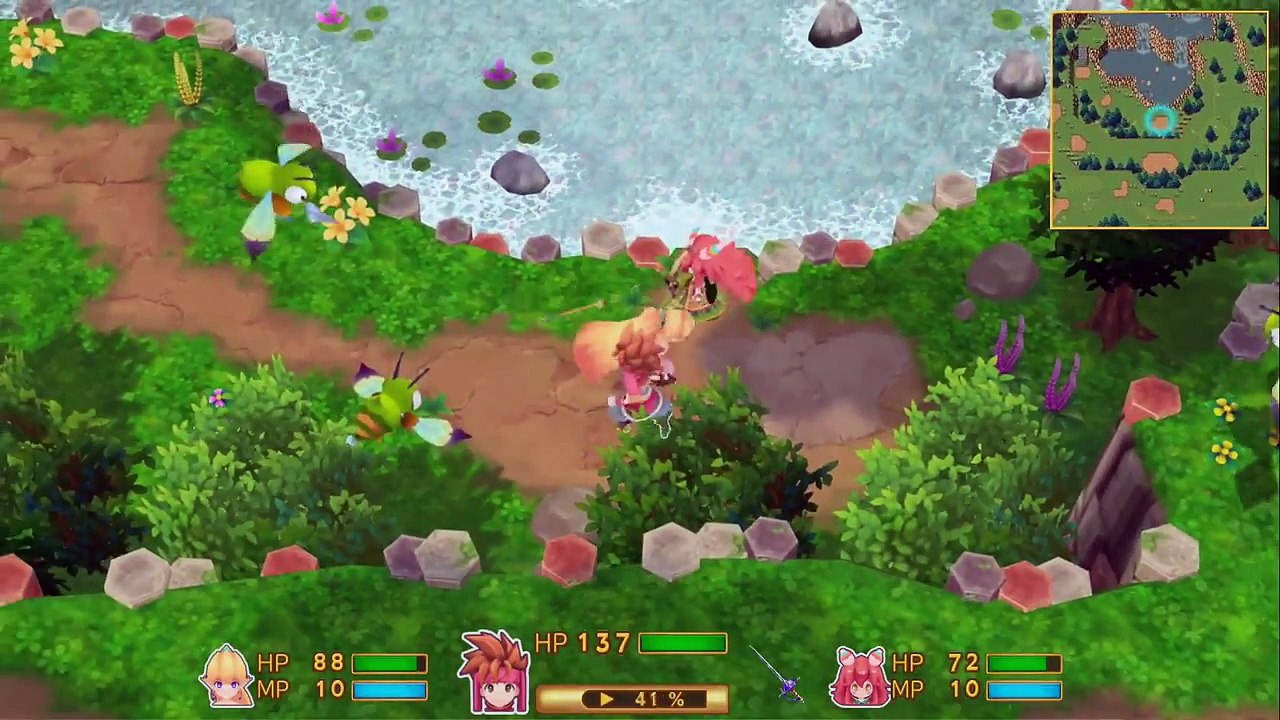 Secret of Mana Remake Gameplay
