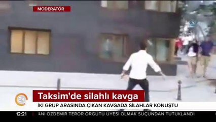 İki grup birbirine girdi