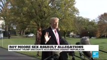 US - Trump discounts sex assault allegations against Alabama Republican nominee Roy Moore