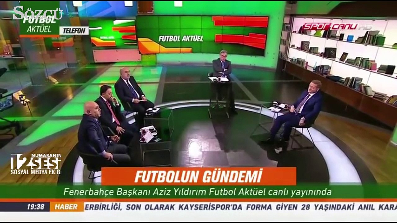 Aziz Yıldırım'dan Göksel Gümüşdağ'a canlı yayında cevap