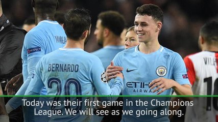 Video herunterladen: Guardiola promises more chances for Man City youngsters Foden and Diaz