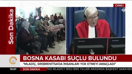 'Bosna Kasabı' Mladic suçlu bulundu
