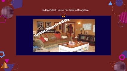 Independent House For Sale In Bangalore
