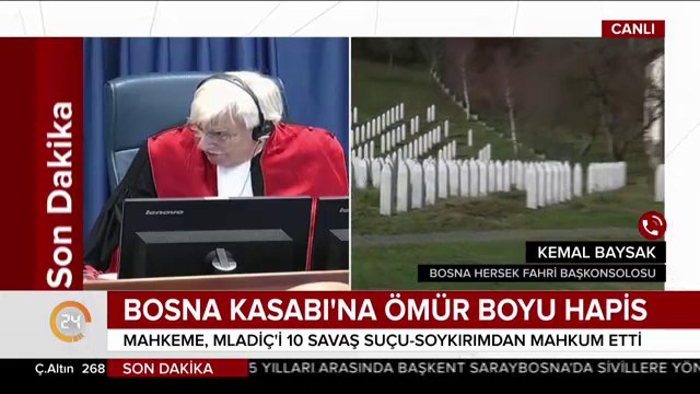 'Bosna Kasabı' Mladic'e soykırımdan ömür boyu hapis