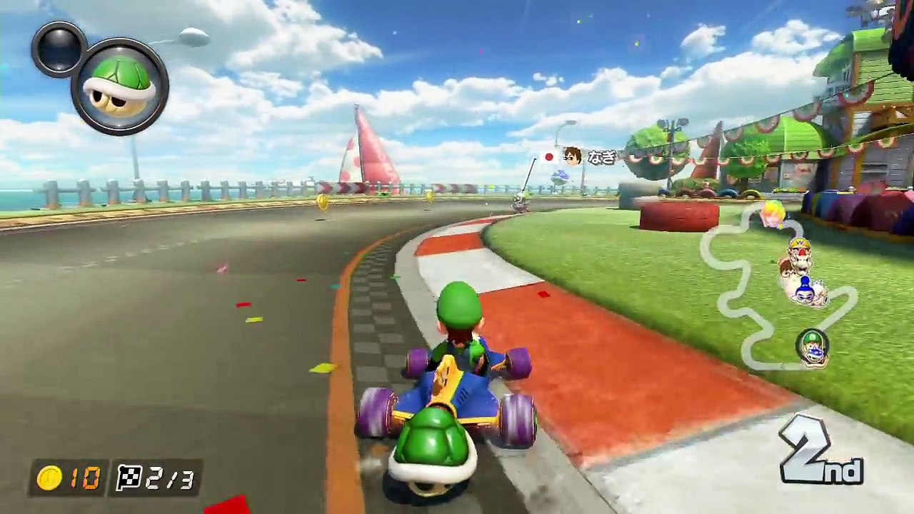 【マリカー8デラックス 実況】ピーチサーキットのボム兵の使い方に着目下さい【mk8dx】