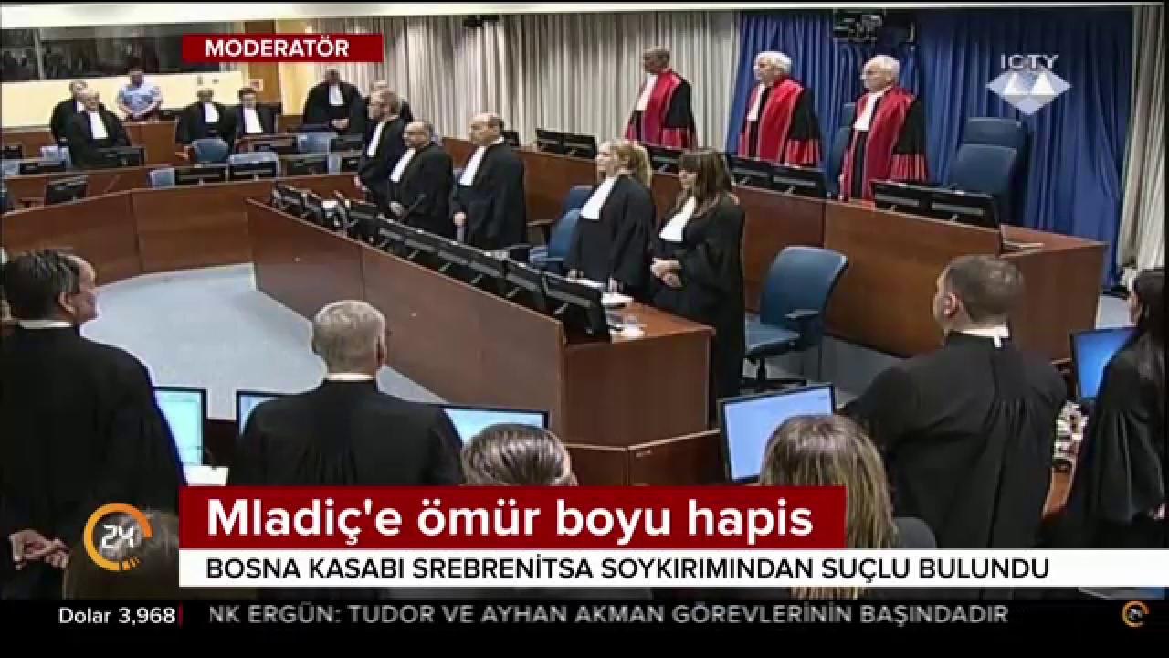Mladiç'e ömür boyu hapis