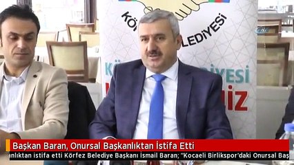 Başkan Baran, Onursal Başkanlıktan İstifa Etti