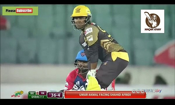 Shahid Afridi Vs Umar Akmal In BPL || Afridi Bold Out Umar Akmal In BPL