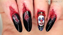 Diy Halloween Exploding Pimple Nails Squeeze Spot Nail Art