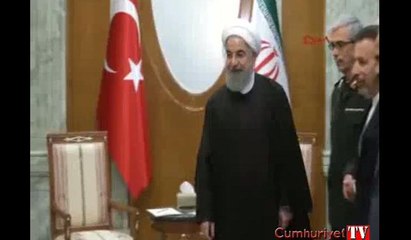 Erdoğan, İran Cumhurbaşkanı Ruhani ile görüştü