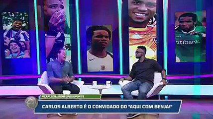 Carlos Alberto emociona-se ao ouvir palavras de Mourinho