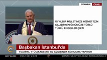 Başbakan Yıldırım konuşuyor