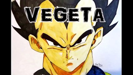 Comment dessiner Vegeta