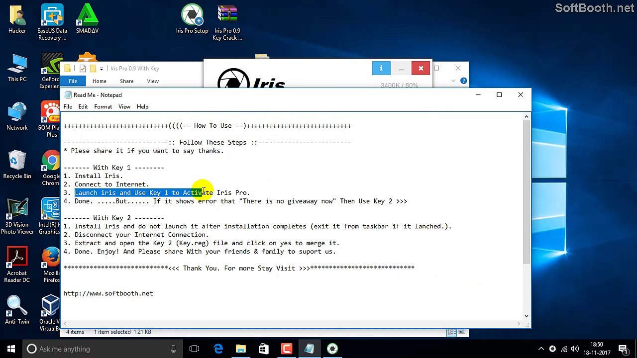 Iris Pro 0.9 With Key + Crack Lifetime