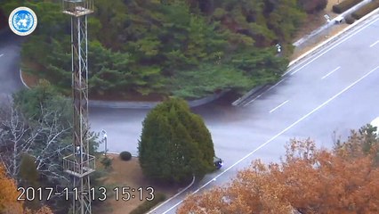 Difunden imágenes de la deserción de un soldado norcoreano