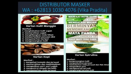 +62813 1030 4076 Masker Perawatan Wajah
