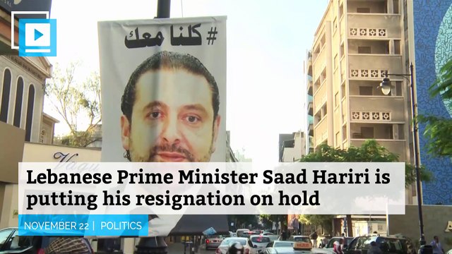 Lebanon PM Saad Hariri puts resignation on hold