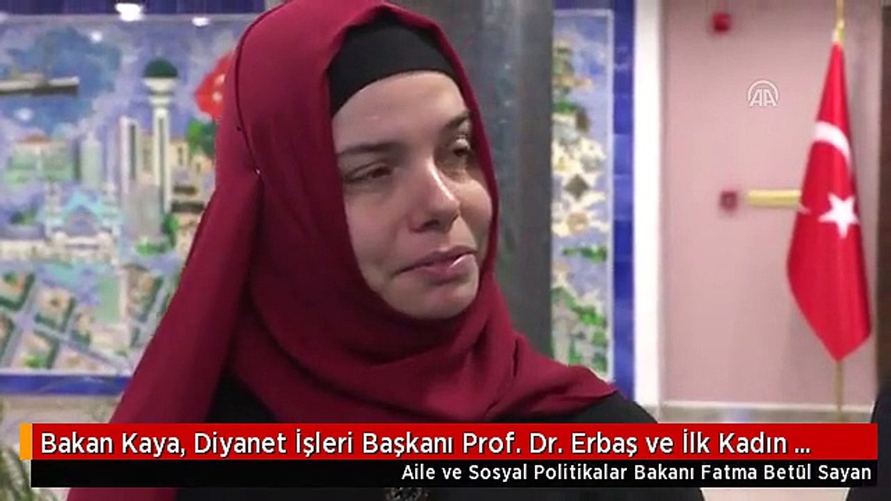 Bakan Kaya, Diyanet İşleri Başkanı Prof. Dr. Erbaş ve İlk Kadın Başkan Yardımcısı Prof. Dr....