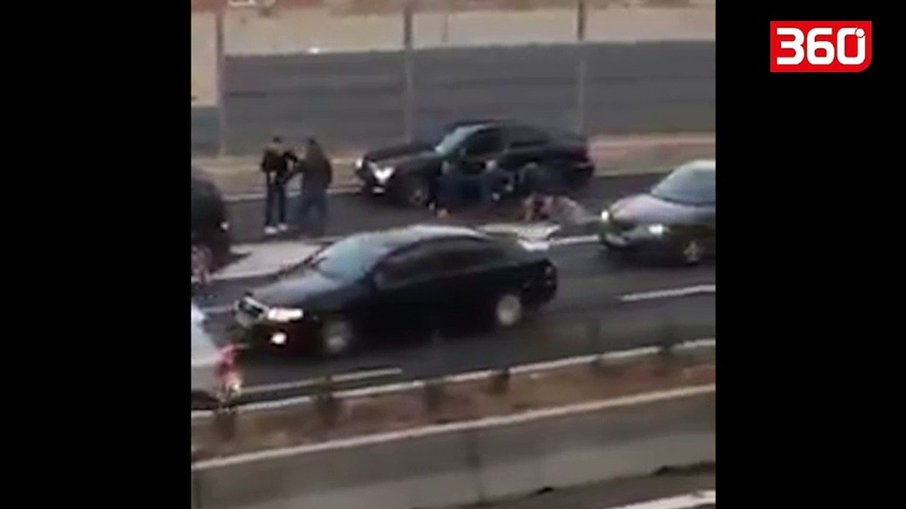 Aksident i rende tek Unaza e Re, makina fluturon ne ajer personin me biciklete (360video)