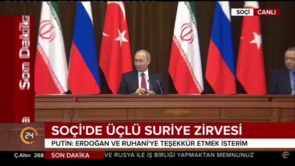 Soçi'de üçlü Suriye zirvesi