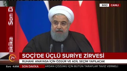 Soçi'de üçlü Suriye zirvesi