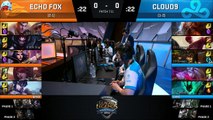 Echo Fox vs C9 GAME1全場精華 | Echo fox打一小時拆到主堡被逆轉 | 2017 NA LCS Summer北美夏季賽 W2D3