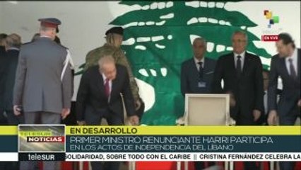 Líbano: Hariri participa en el desfile del Día de la Independencia