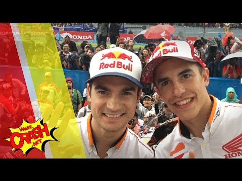 Pedrosa & Marquez share the stage with 2016 Honda RC213V | Crash.Net