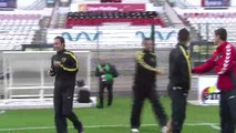 L'arrivèe des joueurs du FC Martigues au stade Robert Diochon (vidéo)