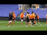 Team run pre European Champions Cup Semi Final