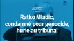 Ratko Mladic, condamné pour génocide, hurle au tribunal