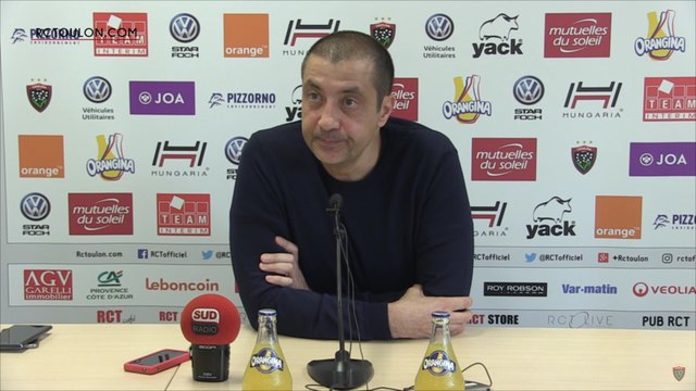 Mourad Boudjellal s'exprime devant les médias