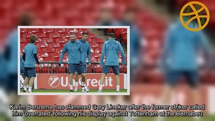 Real Madrid's Karim Benzema feels embarrassed for Lineker