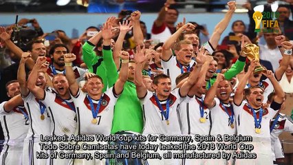 Adidas World Cup kits for Germany, Spain & Belgium