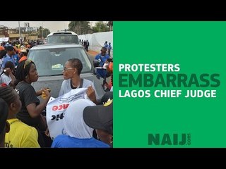 Protesters embarrass Lagos Chief Judge on women's day