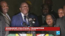 Zimbabwe: Former Vice President Mnangagwa back in Harare