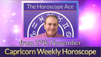 Capricorn Horoscopes from 27th November - 4th December 2017